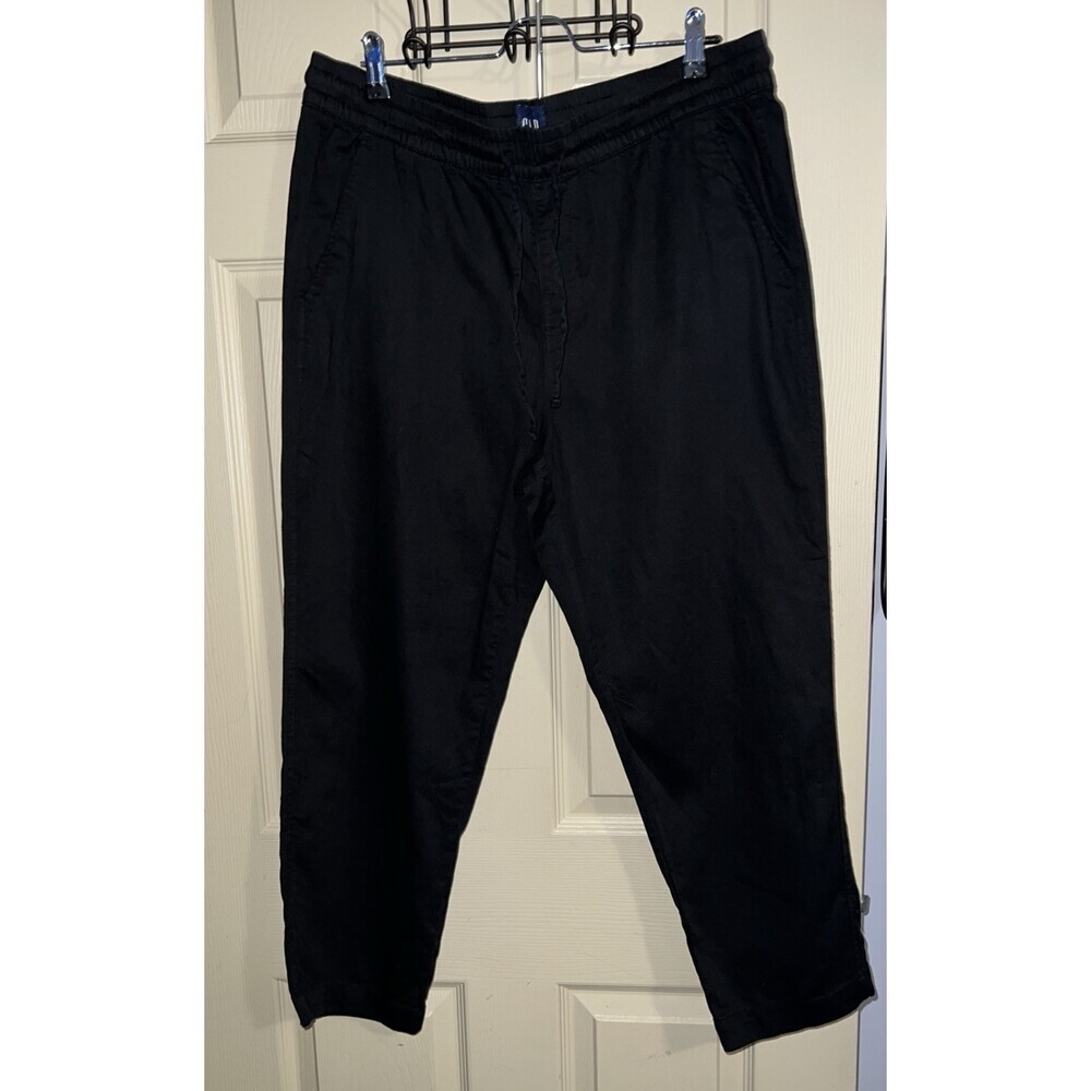 Gap Flex Easy Essential Straight Pant Elastic Drawstring Size Large Unisex